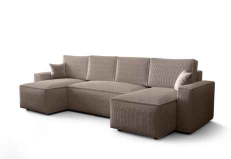 Rozkládací rohová sedačka ADRIANA U béžová