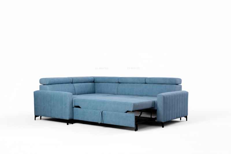 Rozkládací rohová sedačka BLAUDE 251x183 - výběr potahové látky