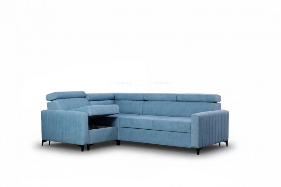 Rozkládací rohová sedačka BLAUDE 251x183 - výběr potahové látky