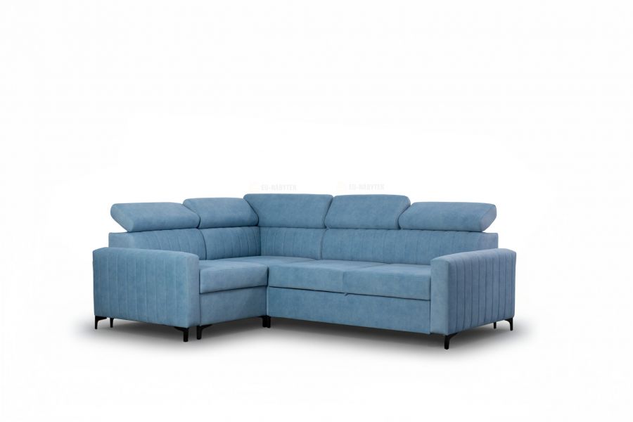 Rozkládací rohová sedačka BLAUDE 251x183 - výběr potahové látky