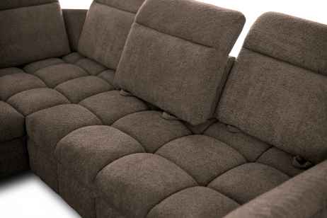 Rozkládací rohová sedačka VELUTO 262x262 - výběr potahové látky