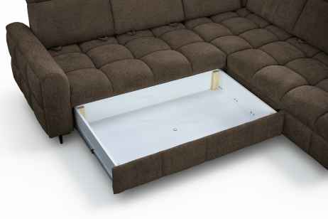 Rozkládací rohová sedačka VELUTO 262x262 - výběr potahové látky