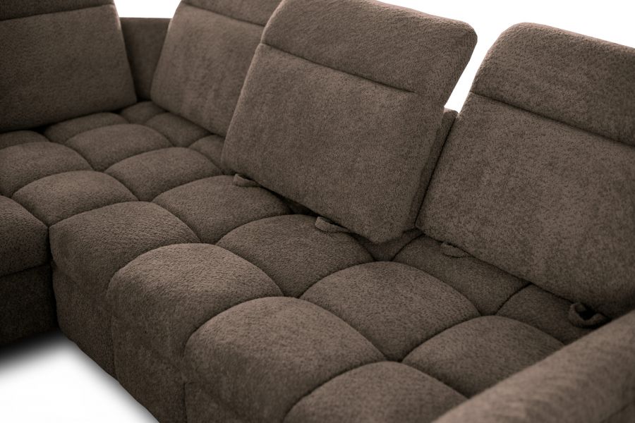 Rozkládací rohová sedačka VELUTO 262x262 - výběr potahové látky