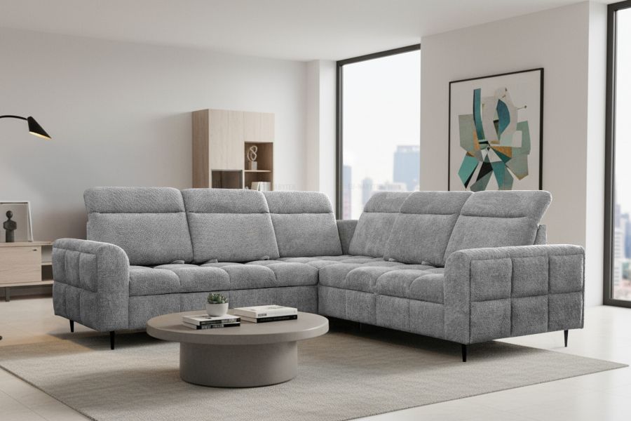 Rozkládací rohová sedačka VELUTO 262x262 - výběr potahové látky