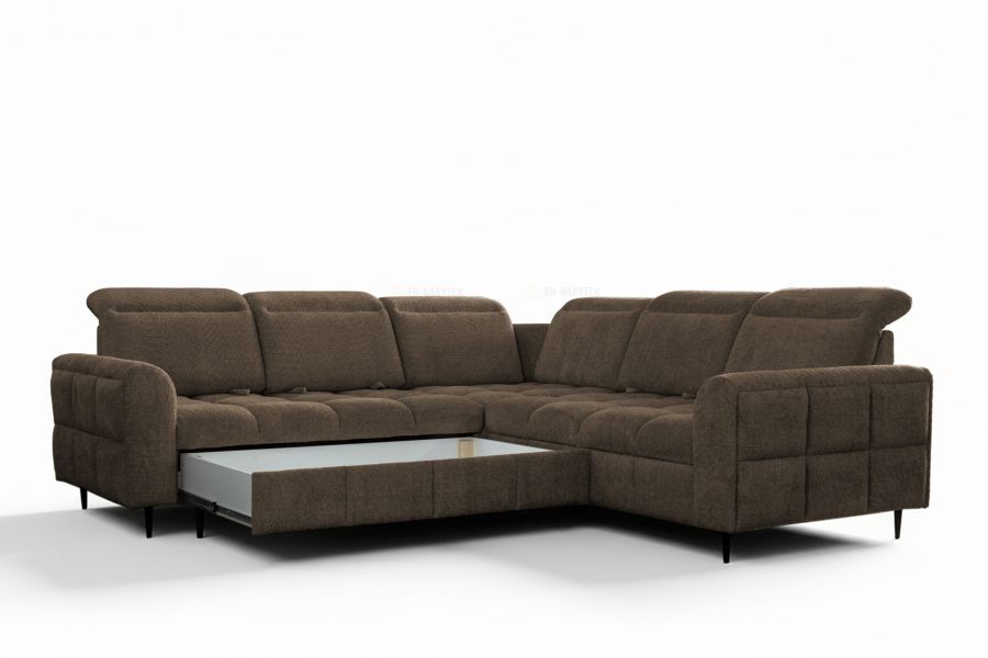 Rozkládací rohová sedačka VELUTO 262x262 - výběr potahové látky