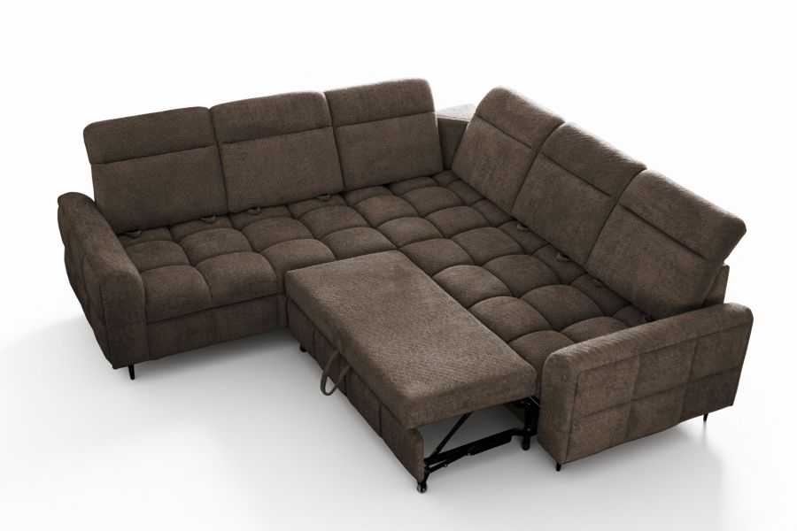 Rozkládací rohová sedačka VELUTO 262x262 - výběr potahové látky