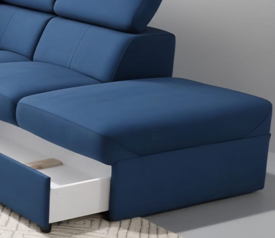 Rozkládací rohová sedačka KARMEN 320x228 šedá