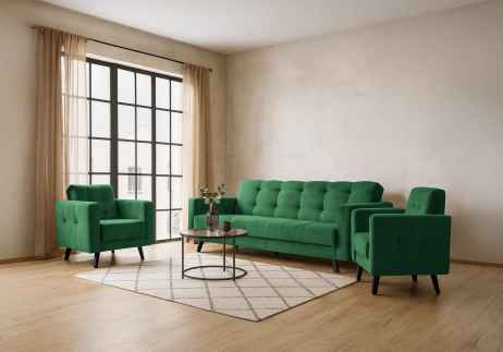 Sedací souprava LINIA 3+1+1 zelená