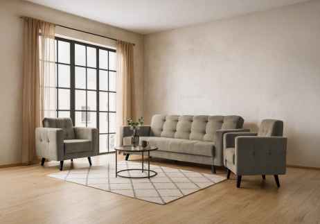 Sedací souprava LINIA 3+1+1 béžová