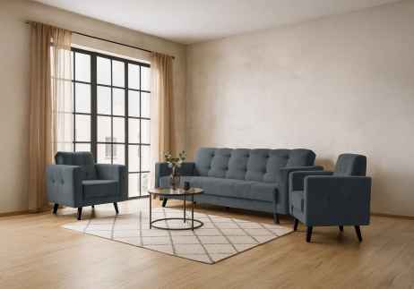 Sedací souprava LINIA 3+1+1 šedá