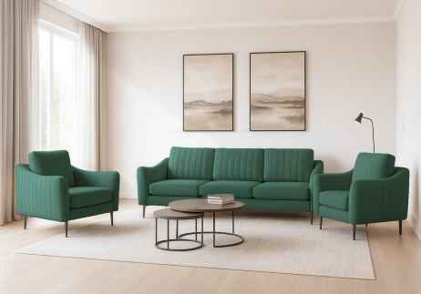 Sedací souprava CORIDO 3+1+1 zelená