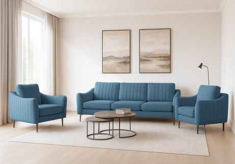 Sedací souprava CORIDO 3+1+1 modrá