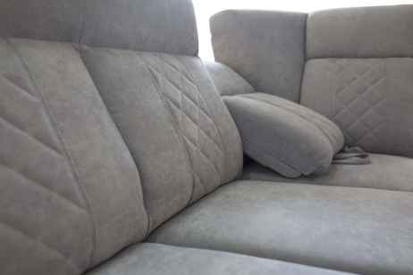 Rozkládací rohová sedačka BONTON U růžová