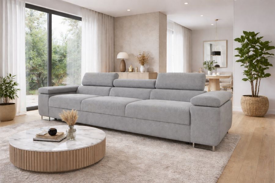 Trojsedák VILDA světle šedá