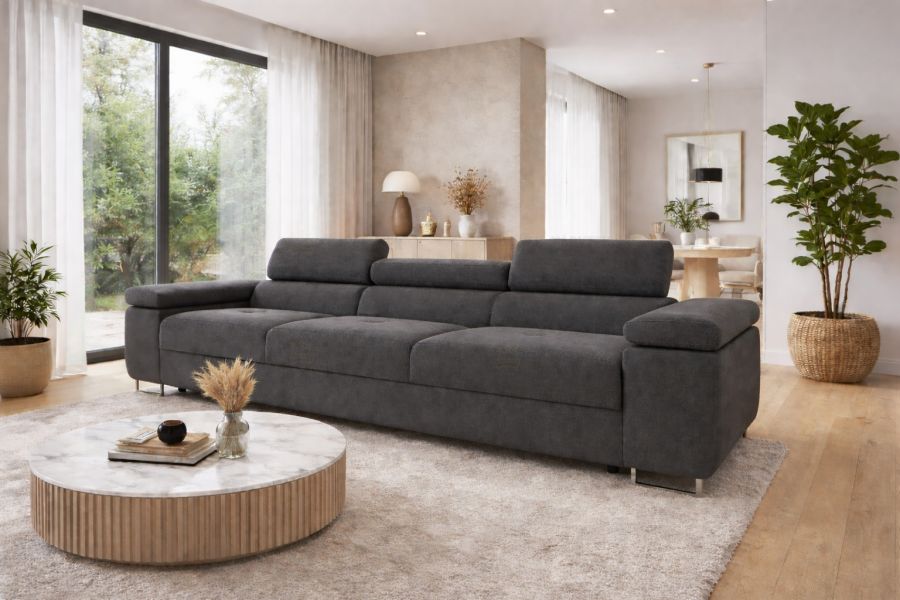 Trojsedák VILDA tmavě šedá