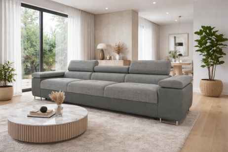 Trojsedák VILDA světle šedá / šedá