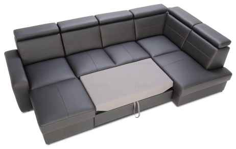 Rozkládací rohová sedačka BALAGA U 325x185 - výběr barev kůže