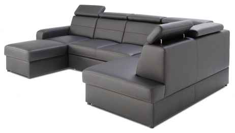 Rozkládací rohová sedačka BALAGA U 325x185 - výběr barev kůže