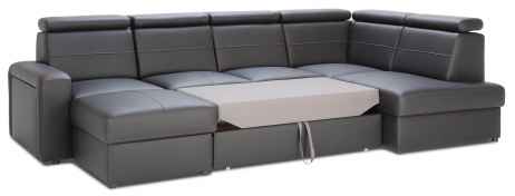 Rozkládací rohová sedačka BALAGA U 325x185 - výběr barev kůže