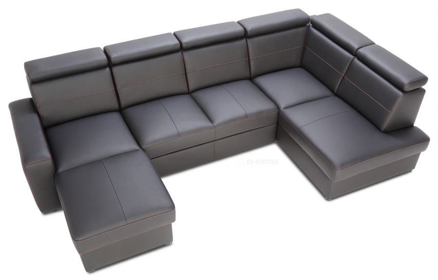 Rozkládací rohová sedačka BALAGA U 325x185 - výběr barev kůže