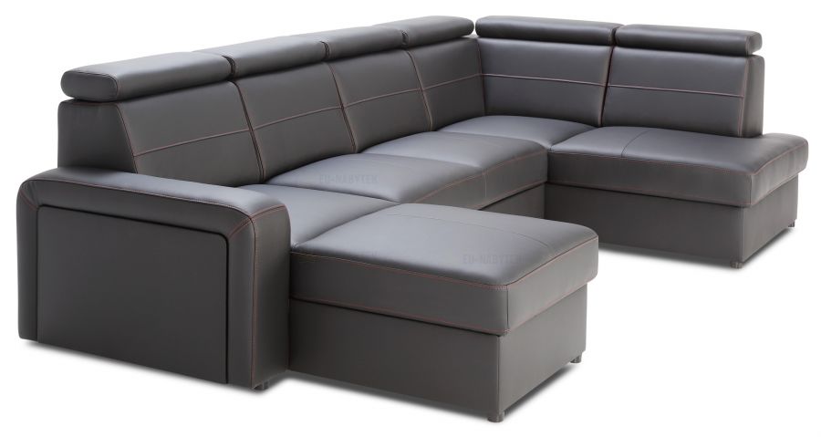 Rozkládací rohová sedačka BALAGA U 325x185 - výběr barev kůže