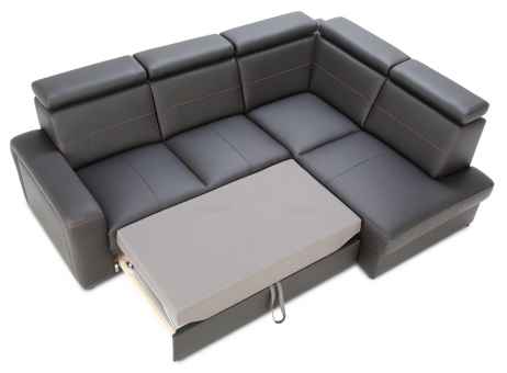 Rozkládací rohová sedačka BALAGA L 253x185 - výběr barev kůže