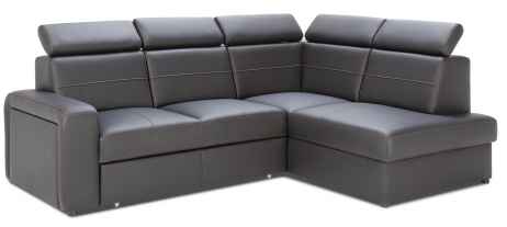 Rozkládací rohová sedačka BALAGA L 253x185 - výběr barev kůže