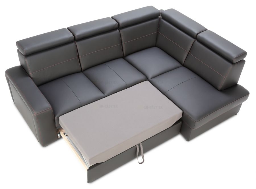 Rozkládací rohová sedačka BALAGA L 253x185 - výběr barev kůže