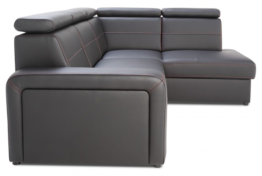 Rozkládací rohová sedačka BALAGA L 253x185 - výběr barev kůže