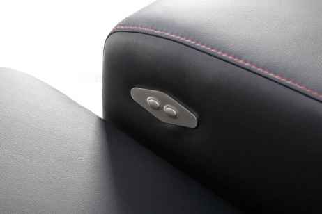 Rozkládací rohová sedačka BALAGA L s barem 298x253 - výběr barev kůže