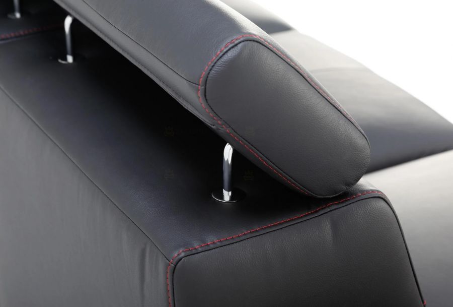 Rozkládací rohová sedačka BALAGA L s barem 298x253 - výběr barev kůže