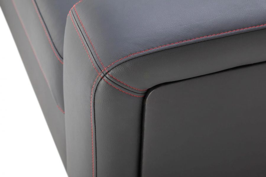 Rozkládací rohová sedačka BALAGA L s barem 298x253 - výběr barev kůže