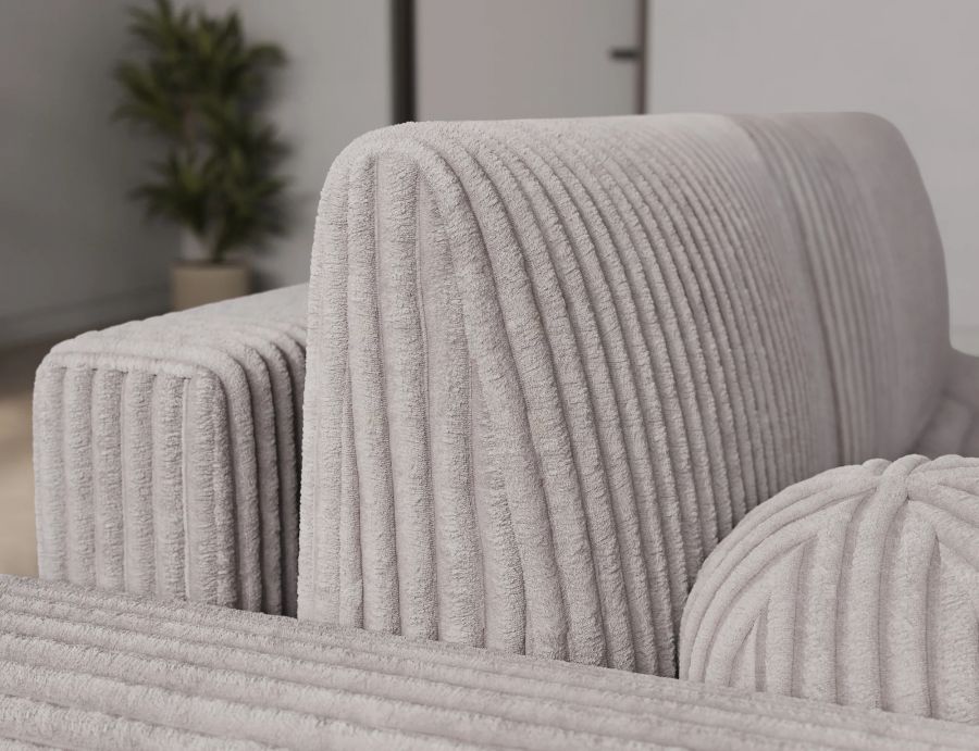 Rozkládací rohová sedačka VINTARO 227x170 světle šedá