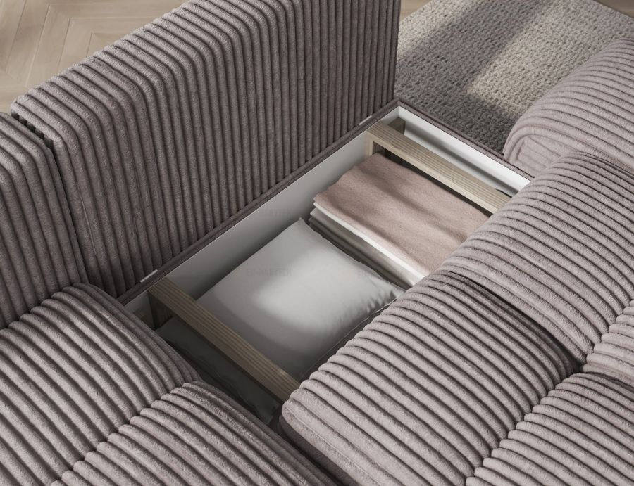 Rozkládací rohová sedačka VINTARO 227x170 antracit