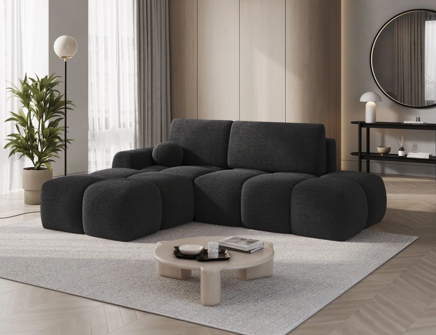 Rozkládací rohová sedačka VINTARO 227x170 antracit