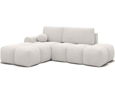 Rozkládací rohová sedačka VINTARO 227x170 slonová kost