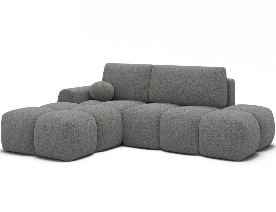 Rozkládací rohová sedačka VINTARO 227x170 šedá