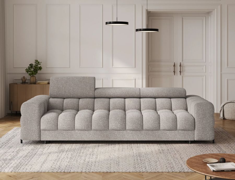 Rozkládací pohovka FARISTO 260 světle šedá