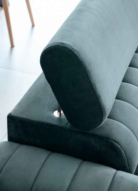 Rozkládací rohová pohovka LAURINO 261 petrolejová