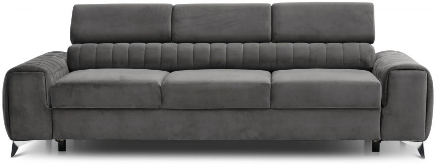 Rozkládací rohová pohovka LAURINO 261 tmavě šedá