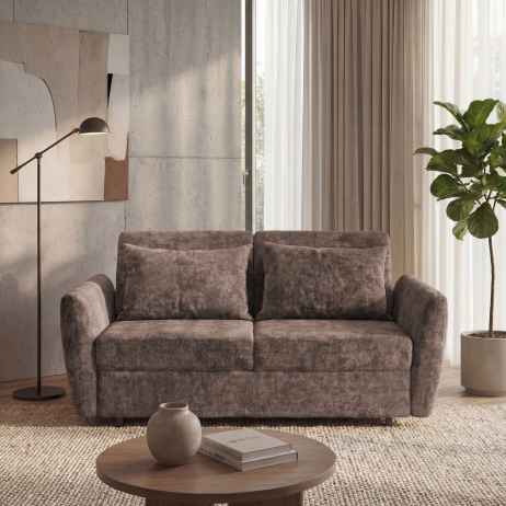 Rozkládací pohovka LENOSI 190 hnědá