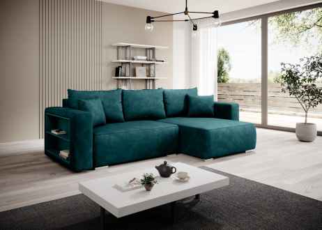 Rozkládací rohová sedačka MARKO 275x152 zelená