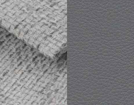 Rozkládací rohová sedačka LUTOS L 245x152 světle šedá melír / šedá