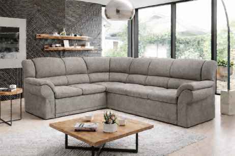 Rozkládací rohová sedačka ALEXIA DELUXE 270x220 šedá