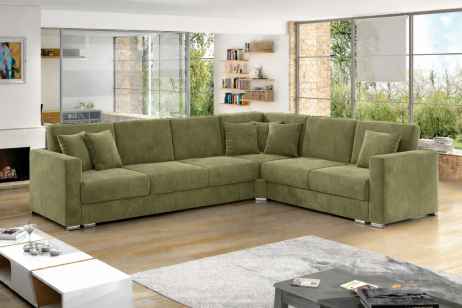 Rohová sedací souprava NERO DELUXE 308x230 olivová
