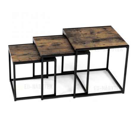 Konferenční stolek 45x45x45cm, mdf, old wood, AF-3003 OLW