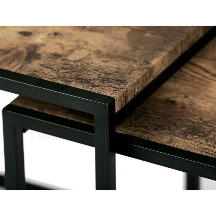 Konferenční stolek 45x45x45cm, mdf, old wood, AF-3003 OLW