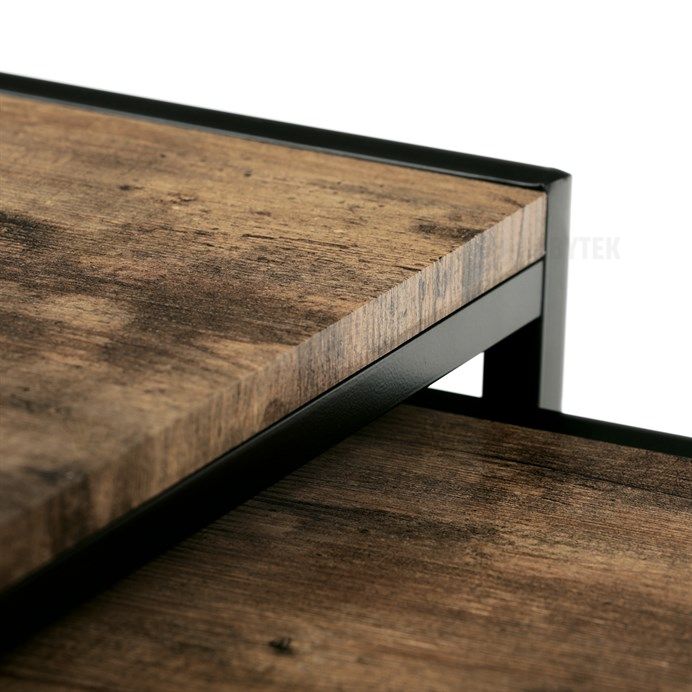 Konferenční stolek 45x45x45cm, mdf, old wood, AF-3003 OLW