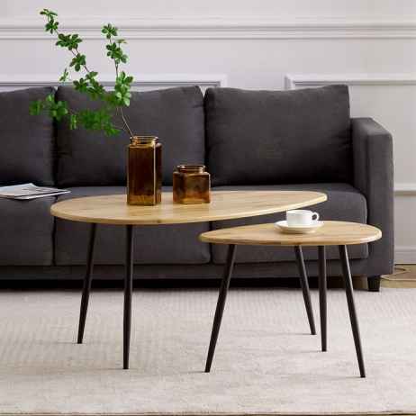 Odkládací stolek 60x40x45cm, mdf, dub, AF-3011 OAK