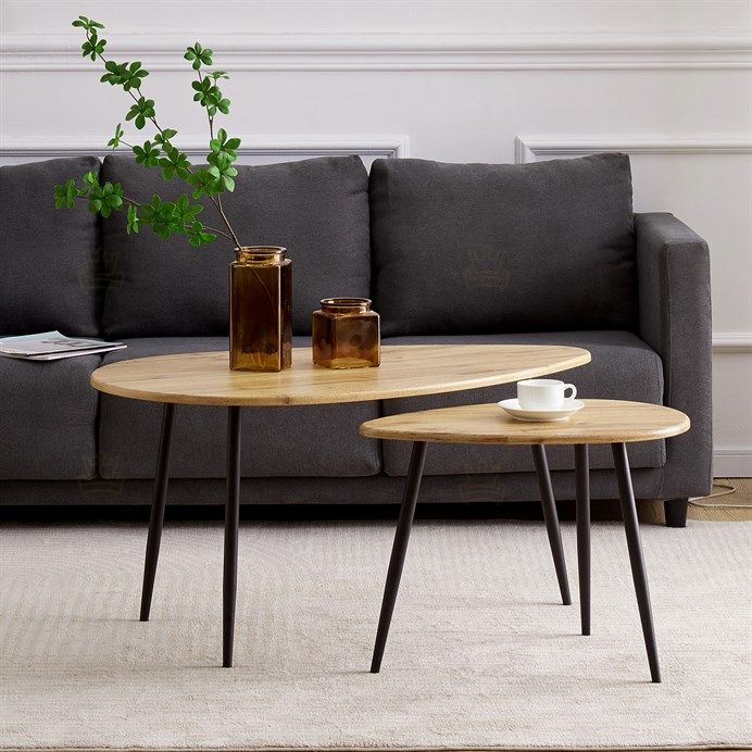 Odkládací stolek 60x40x45cm, mdf, dub, AF-3011 OAK